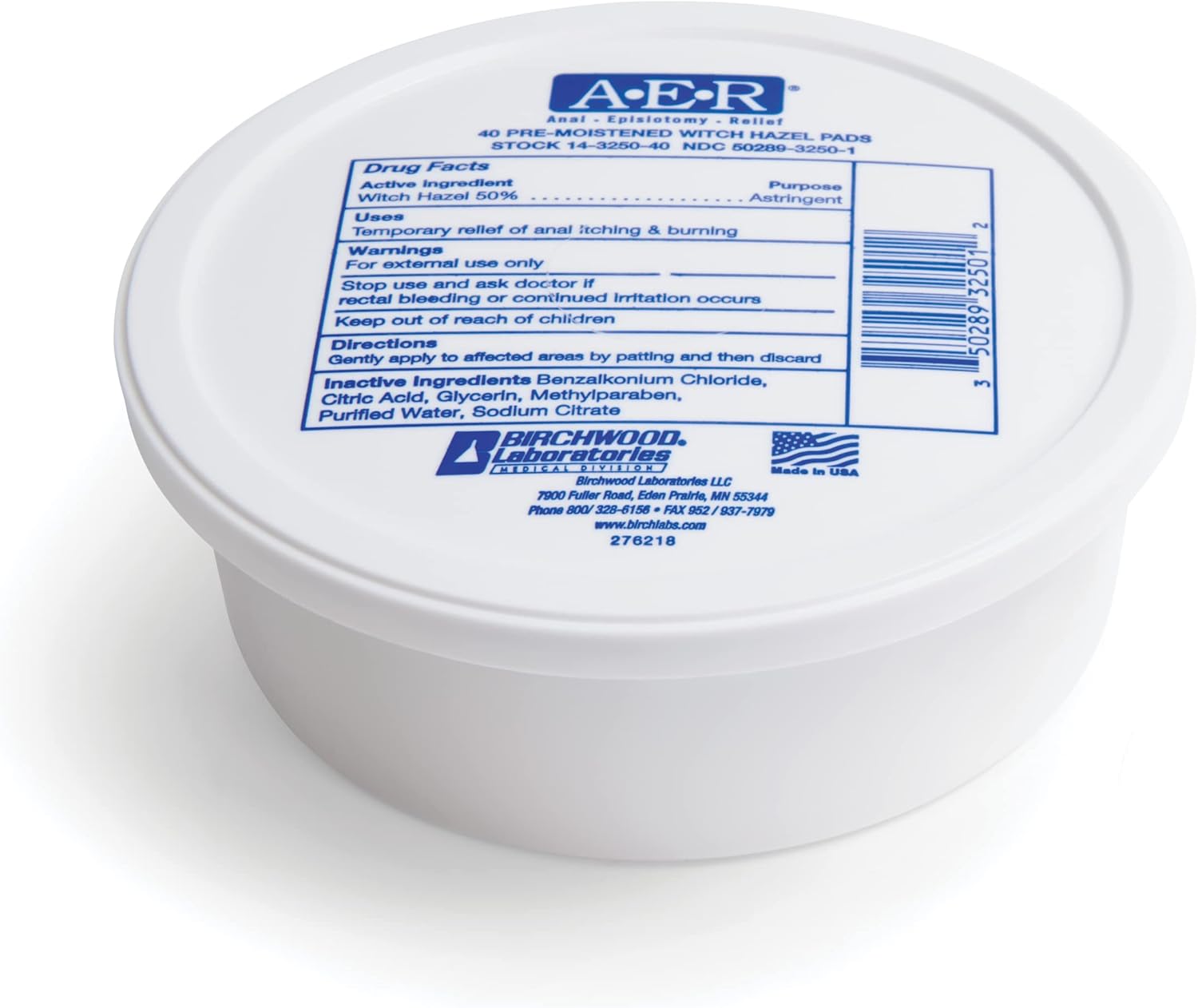 Birchwood Laboratories A.E.R WITCH HAZEL PADS - # 14-3250-40 pack of 2 1 Birchwood Laboratories A.E.R WITCH HAZEL PADS - # 14-3250-40 pack of 2