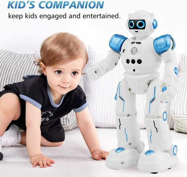 ⁦Arabest RC Robot for Kids - Rechargeable Intelligent Programmable Robot With Infrared Controller, Remote Control, Gesture Sensing, Interactive Walking, Singing and Dancing⁩ - الصورة ⁦8⁩