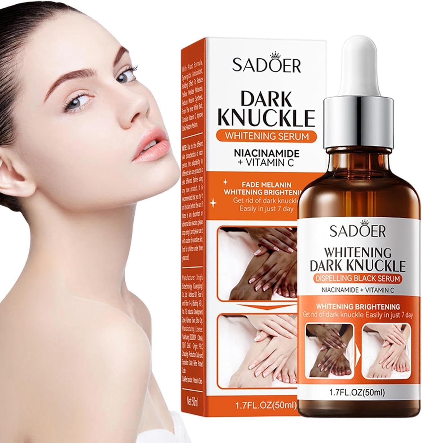 SADOER Niacinamide Vitamin C Serum for Whitening Feet, Joints, Dark Places 50ml 8 SADOER Niacinamide Vitamin C Serum for Whitening Feet, Joints, Dark Places 50ml - الصورة 8