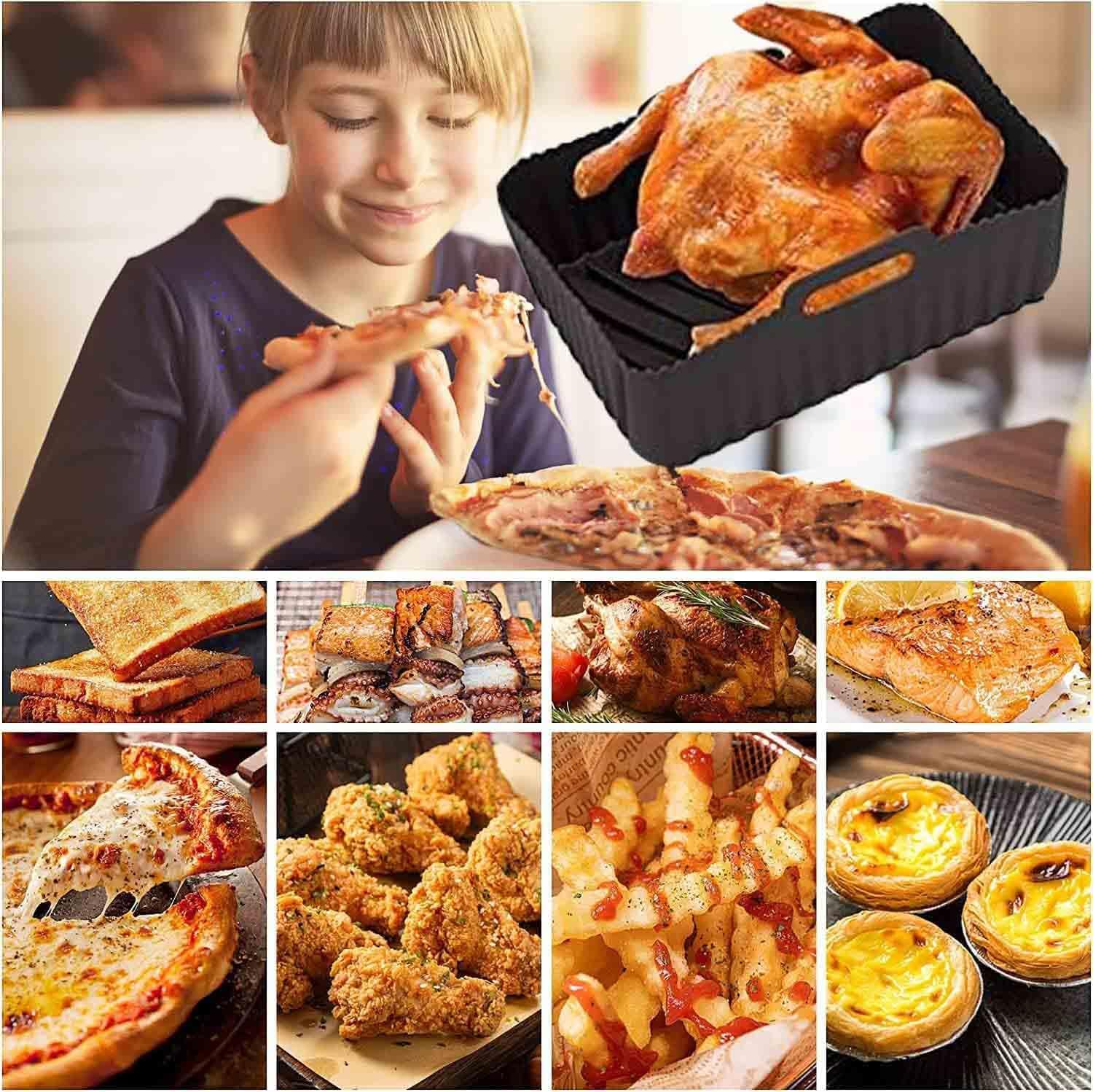 بطانات سلة مقلاة هوائية غير لاصقة من اديتيو لنينجا SL400UK AF300UK AF400UK AF400UK ، بطانات سيليكون قابلة لاعادة الاستخدام لنينجا فودي 4 بطانات سلة مقلاة هوائية غير لاصقة من اديتيو لنينجا SL400UK AF300UK AF400UK AF400UK ، بطانات سيليكون قابلة لاعادة الاستخدام لنينجا فودي - الصورة 4