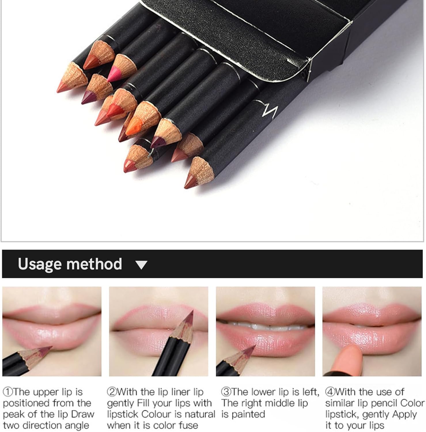 Xiquzal Matte Lip Liner Pencil Set, 12pcs Ultra Long Lasting Nude Matte Lip Liner, Waterproof Long Lasting Matte Lip Pencil, for Women Lipstick Pencil Lifter Gifts, Professional Lip Makeup Pencil (02) 4 Xiquzal Matte Lip Liner Pencil Set, 12pcs Ultra Long Lasting Nude Matte Lip Liner, Waterproof Long Lasting Matte Lip Pencil, for Women Lipstick Pencil Lifter Gifts, Professional Lip Makeup Pencil (02) - الصورة 4