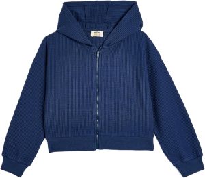 Koton Girl's 5WKG10321AK704 Textured Hoodie