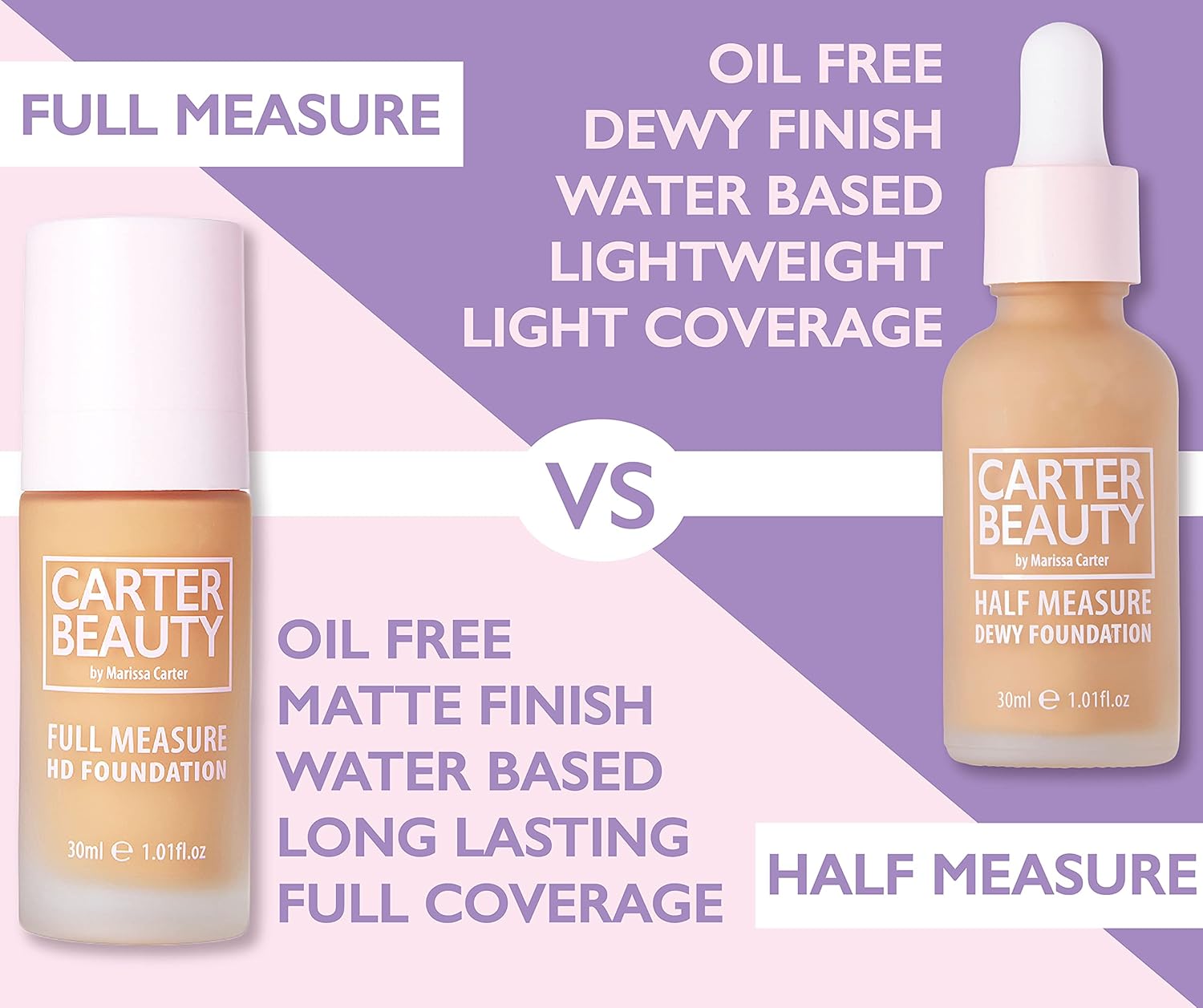 Carter Beauty Half Measure Dewy Foundation - Meringue, 1.01 oz 2 Carter Beauty Half Measure Dewy Foundation - Meringue, 1.01 oz - الصورة 2