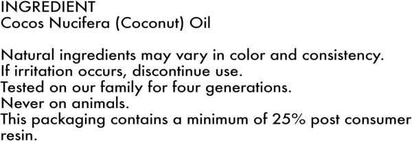 ⁦SHEA MOISTURE for Dry Skin Nourishing Hydration 100% Extra Virgin Coconut Oil Soften and Restore Skin and Hair 14.5 oz⁩ - الصورة ⁦9⁩