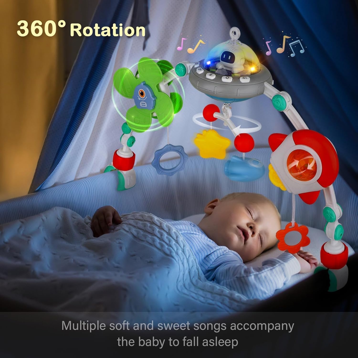 قوس ألعاب أطفال للسرير ومقعد السيارة من تيك هوم، مجموعة ألعاب للأطفال حديثي الولادة حتى 12 شهر تتضمن عضاضة تسنين وخشخيشة ومرآة وطاحونة هوائية وألعاب حسية، هدية تنموية للبنات والأولاد 5 قوس ألعاب أطفال للسرير ومقعد السيارة من تيك هوم، مجموعة ألعاب للأطفال حديثي الولادة حتى 12 شهر تتضمن عضاضة تسنين وخشخيشة ومرآة وطاحونة هوائية وألعاب حسية، هدية تنموية للبنات والأولاد - الصورة 5