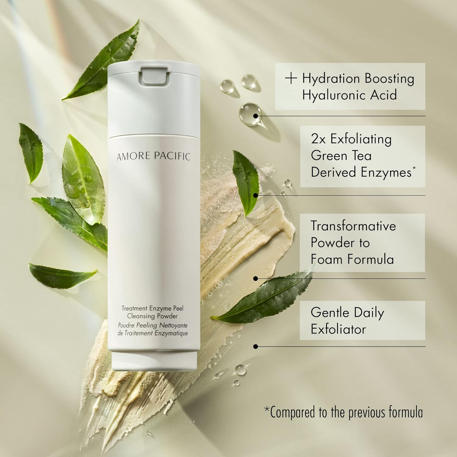 AMOREPACIFIC Treatment Enzyme Peel Cleansing Powder | Korean Gentle Daily Exfoliator with Hyaluronic Acid and Green Tea Enzymes, 1.9 oz. 4 AMOREPACIFIC Treatment Enzyme Peel Cleansing Powder | Korean Gentle Daily Exfoliator with Hyaluronic Acid and Green Tea Enzymes, 1.9 oz. - الصورة 4
