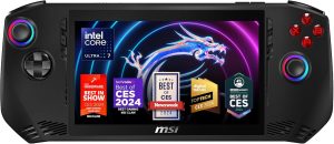 MSI Claw A1M PC Gaming Handheld: Intel Ultra 7-155H, 8" FHD 120Hz Display, 16GB LPDDR5, 1TB NVMe SSD, SD Card Reader, Thunderbolt 4, Win 11 Home: Black 229US