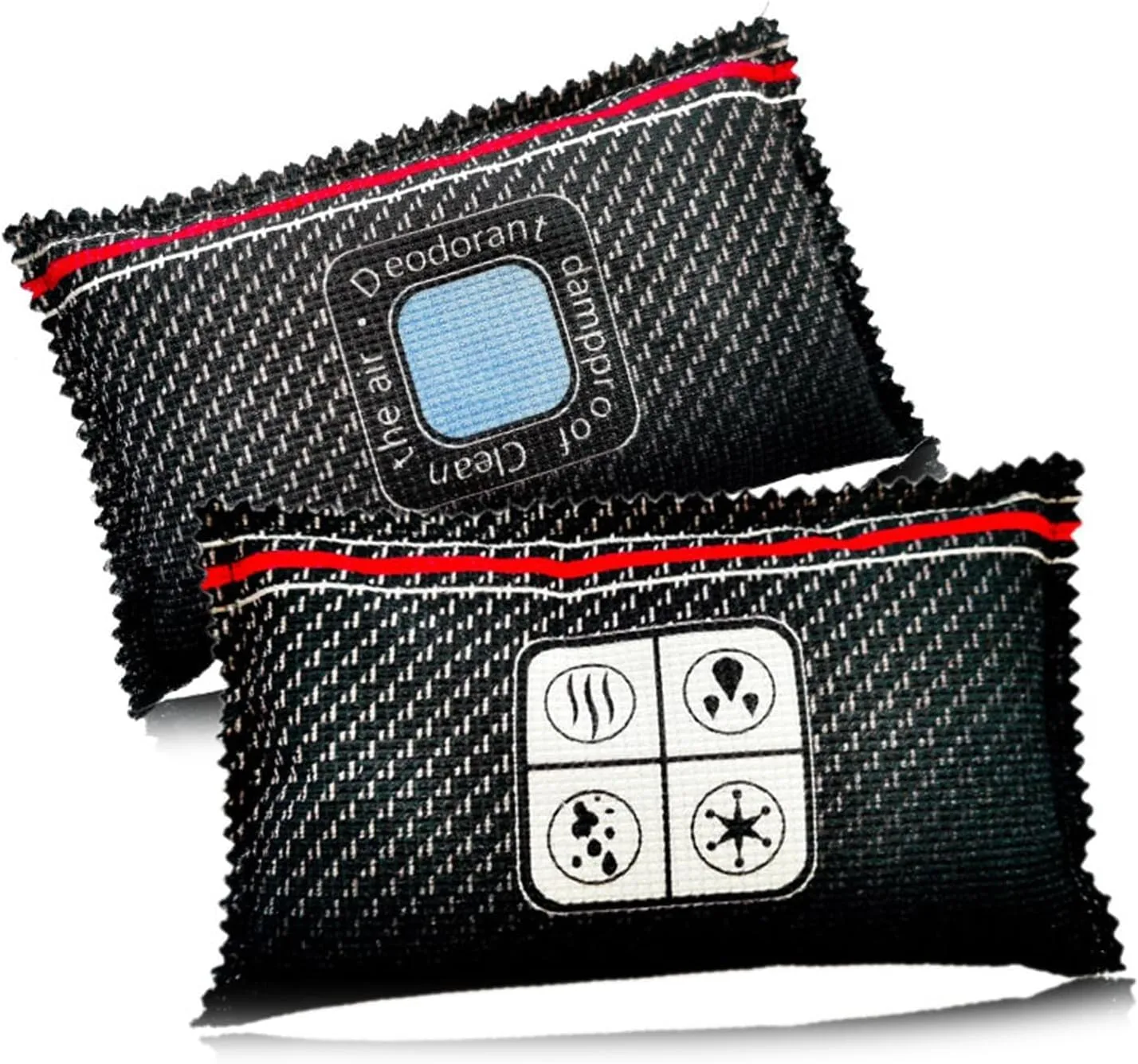 Paporich 2pcs 400g Car Silica Gel Dehumidifi Reusable, Portable Silica Gel Desiccant Packs, Rechargeable Desiccant, Moisture Absorbing Bag, for Car Interior & Wardrobes