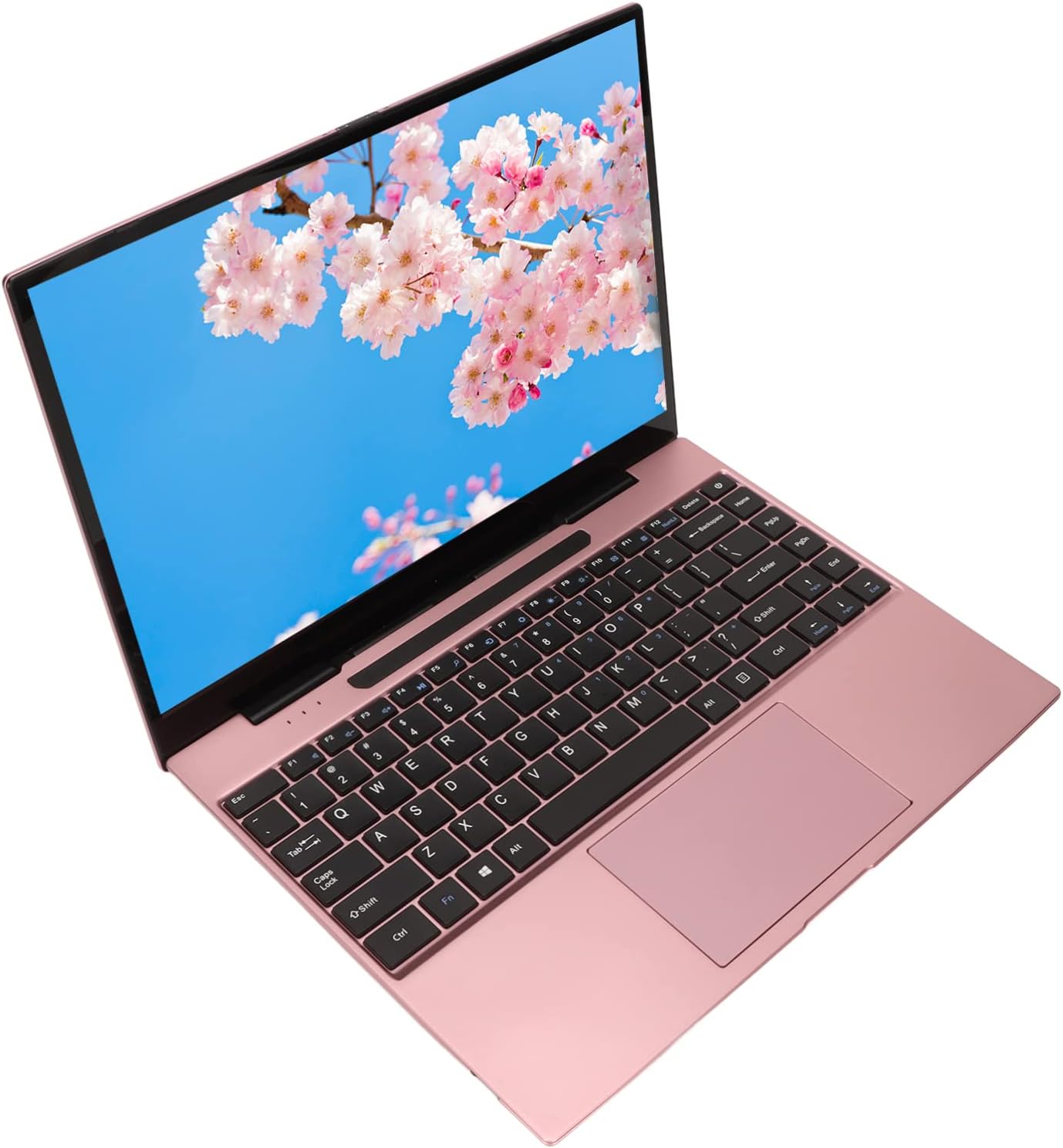 Pink Laptop, 100‑240V Aluminum Alloy IPS Display Laptop Computer Quad Core CPU for Home (8+128GB UK Plug) 2 Pink Laptop, 100‑240V Aluminum Alloy IPS Display Laptop Computer Quad Core CPU for Home (8+128GB UK Plug) - الصورة 2