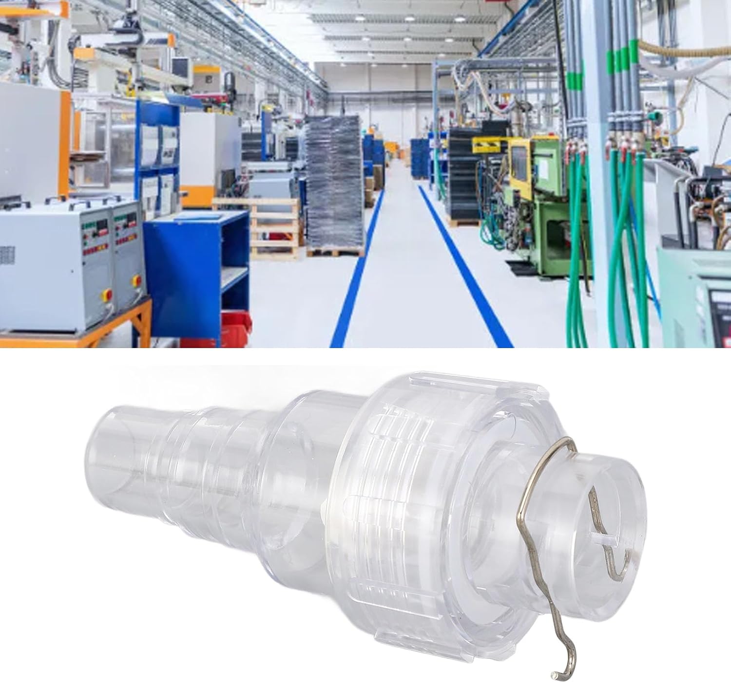 Condensate Drain Pipe Check Valve, Central AC Air Conditioner Drain Hose, Odor Reflux Prevention with High Transprency, Non Return One Way, Slow Closing for Clean Indoor Air 4 Condensate Drain Pipe Check Valve, Central AC Air Conditioner Drain Hose, Odor Reflux Prevention with High Transprency, Non Return One Way, Slow Closing for Clean Indoor Air - الصورة 4