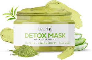 Teami Detox Face Mask for Hydraiting, Moisturizing & Purifying, Blackhead Remover Green Tea Deep Cleanse Mask reduces Acne & oil, Pore Minimizer Clay Mask for All Skin Types, Stick Mask Alternative