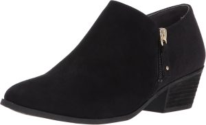 Dr. Scholl's Shoes womens Brief -Ankle Ankle Boot, Black Microfiber Suede, 6 US