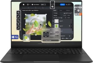 ASUS Vivobook S Copilot+ Laptop, AMD Ryzen AI 9 HX 370, 32 GB LPDDR5x RAM, 2 TB PCIe SSD, 15.6" 3K (2880x1620) Display, AMD Radeon 890M, 1-Zone RGB Backlit Keyboard, W11 Pro, Neutral Black