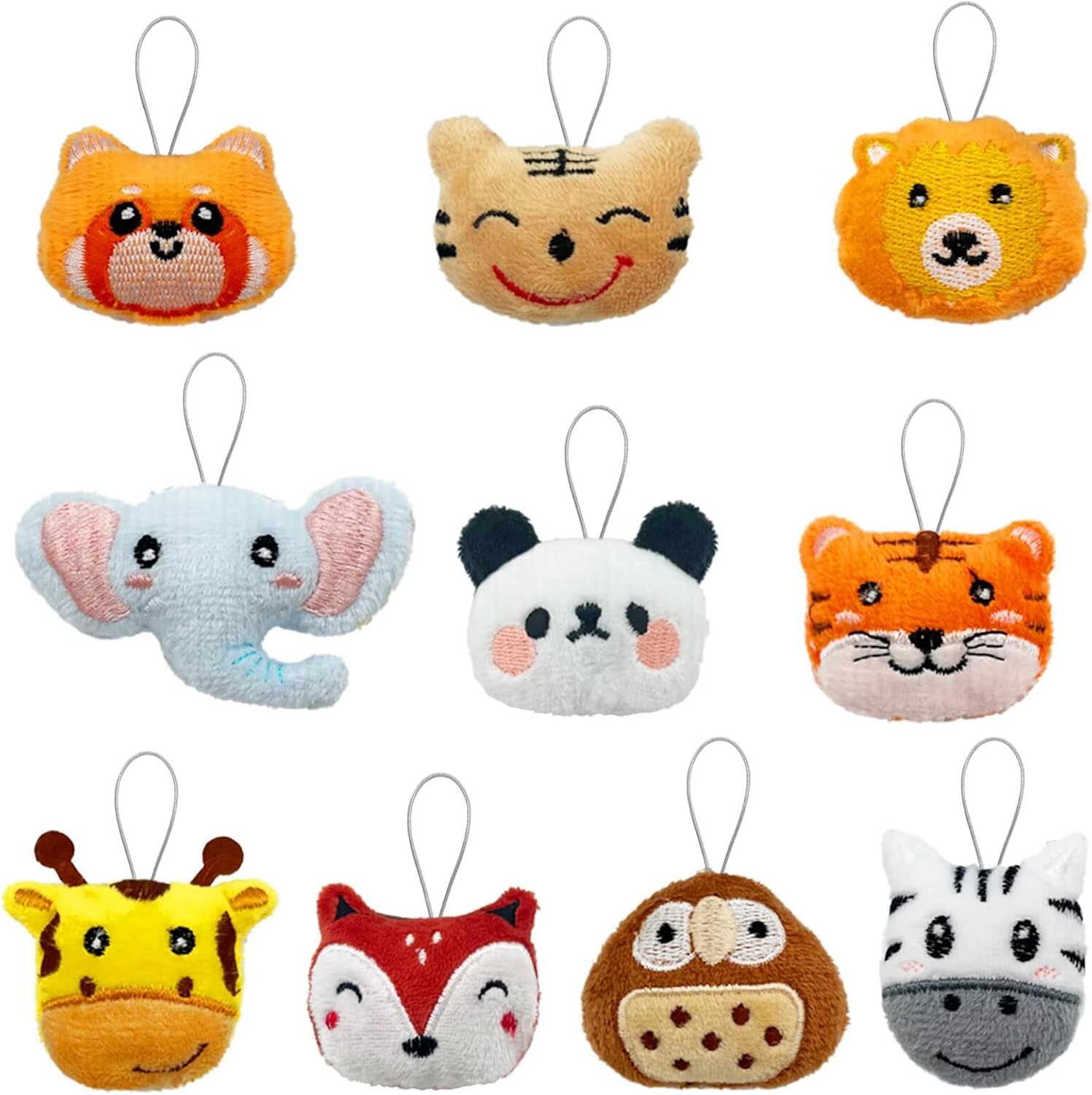 10 PCS Mini Jungle Animal Plush Keychain Set Small Animal Plush Keychain for Wedding Bridal Guest Gifts 10 Styles 2 10 PCS Mini Jungle Animal Plush Keychain Set Small Animal Plush Keychain for Wedding Bridal Guest Gifts 10 Styles - الصورة 2