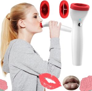 NALACAL 2023 New Women'S Electric Lip Plumper, The Best Lip Plumper Tool, Smooth Lip Wrinkles, Lip Tool Instrument Plumper For Women Girl, Usb Charging Lip Plumping Machine Lip Care Tool, Red