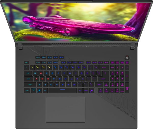 ⁦ASUS ROG Strix G18 Gaming Laptop, AMD Ryzen 9-8940HX, 64 GB DDR5 RAM, 2 TB PCIe SSD, 18" 2.5K (2560x1600) Nebula Display 240Hz, Nvidia G-Force RTX 5070, 4-Zone RGB Keyboard, W11 Pro, Eclipse Gray⁩ - الصورة ⁦5⁩