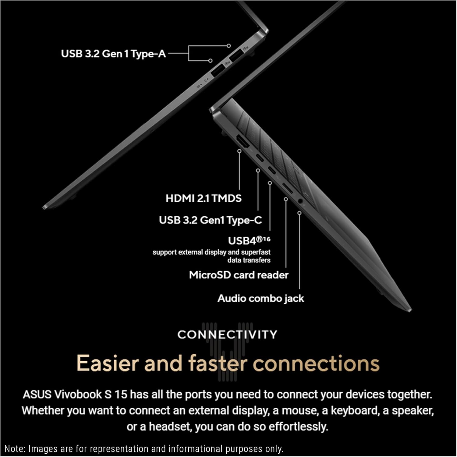 ASUS Vivobook S Copilot+ Laptop, AMD Ryzen AI 9 HX 370, 32 GB LPDDR5x RAM, 2 TB PCIe SSD, 15.6" 3K (2880x1620) Display, AMD Radeon 890M, 1-Zone RGB Backlit Keyboard, W11 Pro, Neutral Black 4 ASUS Vivobook S Copilot+ Laptop, AMD Ryzen AI 9 HX 370, 32 GB LPDDR5x RAM, 2 TB PCIe SSD, 15.6" 3K (2880x1620) Display, AMD Radeon 890M, 1-Zone RGB Backlit Keyboard, W11 Pro, Neutral Black - الصورة 4