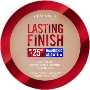 Rimmel Lasting Finish, 005 Ivory, Compact Foundation, Soft-Focus Finish, Matte Finish, Full Coverage, SPF20, Vegan Formula, 7g