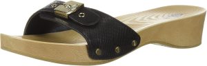 Dr. Scholl's Shoes Women's Classic Sandal Faux Wood Slide Sandal