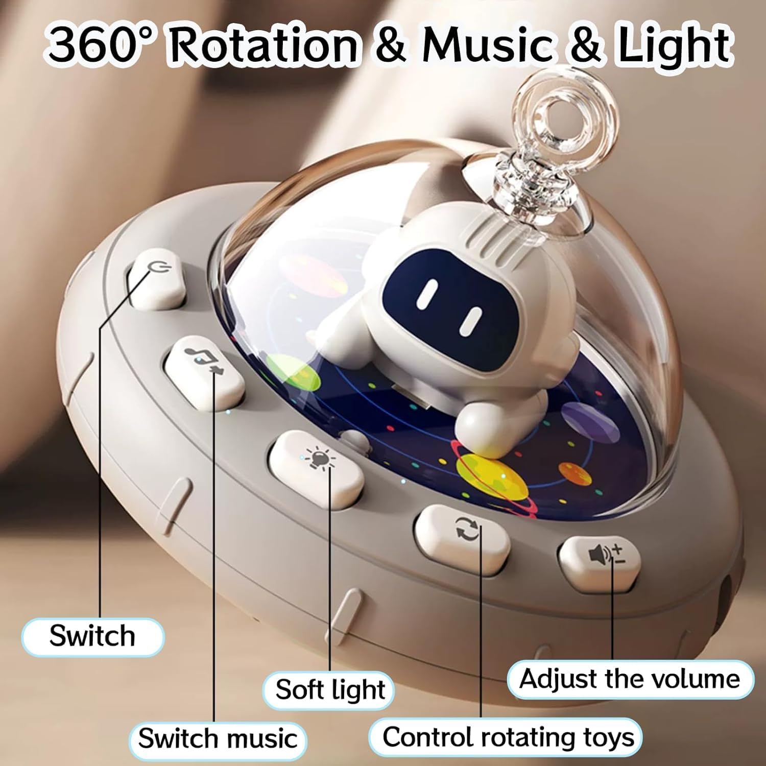 قوس ألعاب أطفال للسرير ومقعد السيارة من تيك هوم، مجموعة ألعاب للأطفال حديثي الولادة حتى 12 شهر تتضمن عضاضة تسنين وخشخيشة ومرآة وطاحونة هوائية وألعاب حسية، هدية تنموية للبنات والأولاد 4 قوس ألعاب أطفال للسرير ومقعد السيارة من تيك هوم، مجموعة ألعاب للأطفال حديثي الولادة حتى 12 شهر تتضمن عضاضة تسنين وخشخيشة ومرآة وطاحونة هوائية وألعاب حسية، هدية تنموية للبنات والأولاد - الصورة 4