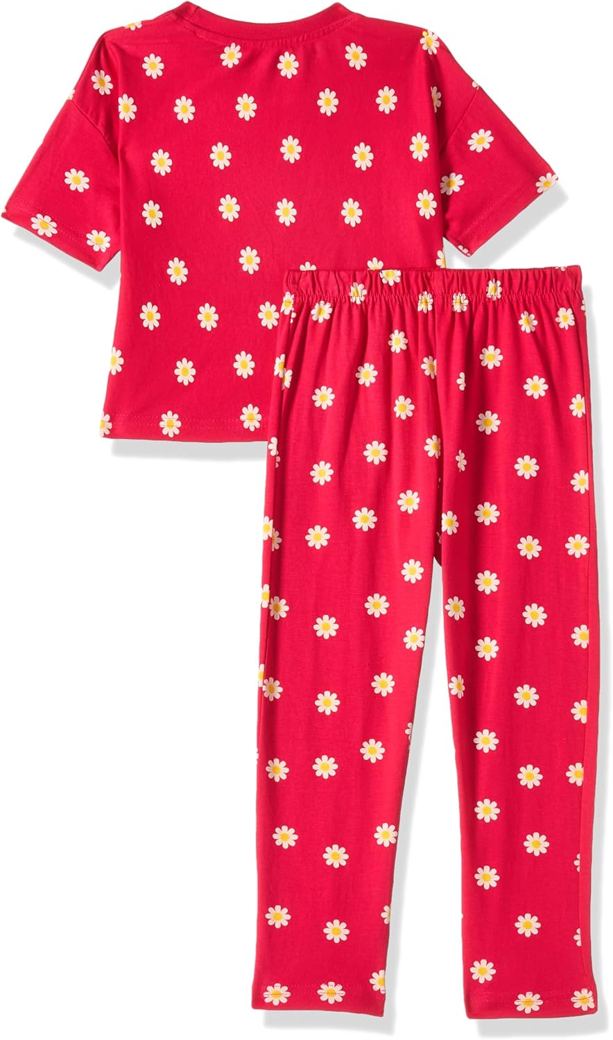 بيجامة مكونة من توب قصير وبنطلون من القطن مطبوع بمقاس كبير للبنات من T2F 2 بيجامة مكونة من توب قصير وبنطلون من القطن مطبوع بمقاس كبير للبنات من T2F - الصورة 2