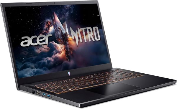 ⁦Acer Nitro V ANV15 Gaming Laptop AMD Ryzen 7-7735HS Octa Core Upto 4.75GHz/16GB DDR5/512GB SSD/6GB NVIDIA®GeForce®RTX 3050/15.6" FHD IPS 165Hz/W11/WiFi-6/Backlit KB/Obsidian Black⁩ - الصورة ⁦5⁩