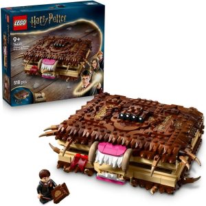 LEGO Harry Potter Chomping Monster Book Of Monsters – Interactive Toy with Pull-Back Motor & Chomping Mouth – incl. Neville Longbottom Minifigure - Gift for 9+ Year Old Boys, Girls & Fans - 76449