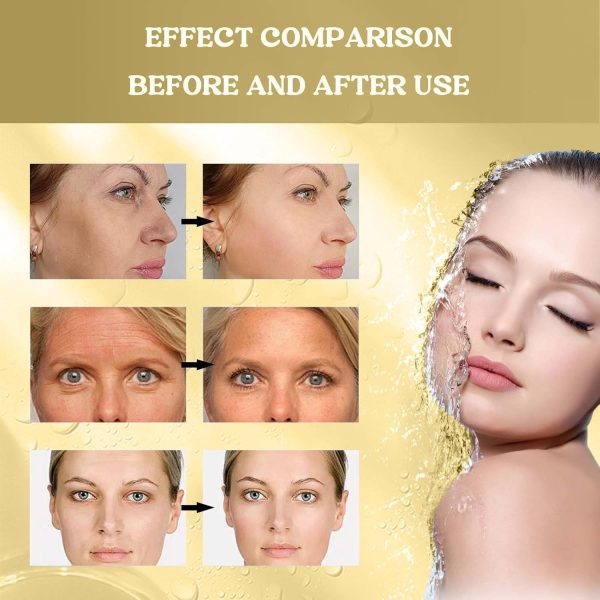 ⁦KASTWAVE Collagen Face Mask, Deep Collagen Niacinamide Vitamin C Mask, Anti Wrinkle Lifting Moisturizing Face Mask, Smooth & Tight Skin, Overnight Hydrogel Mask, Helps Reduce Fine Lines(4 Pack)⁩ - الصورة ⁦6⁩