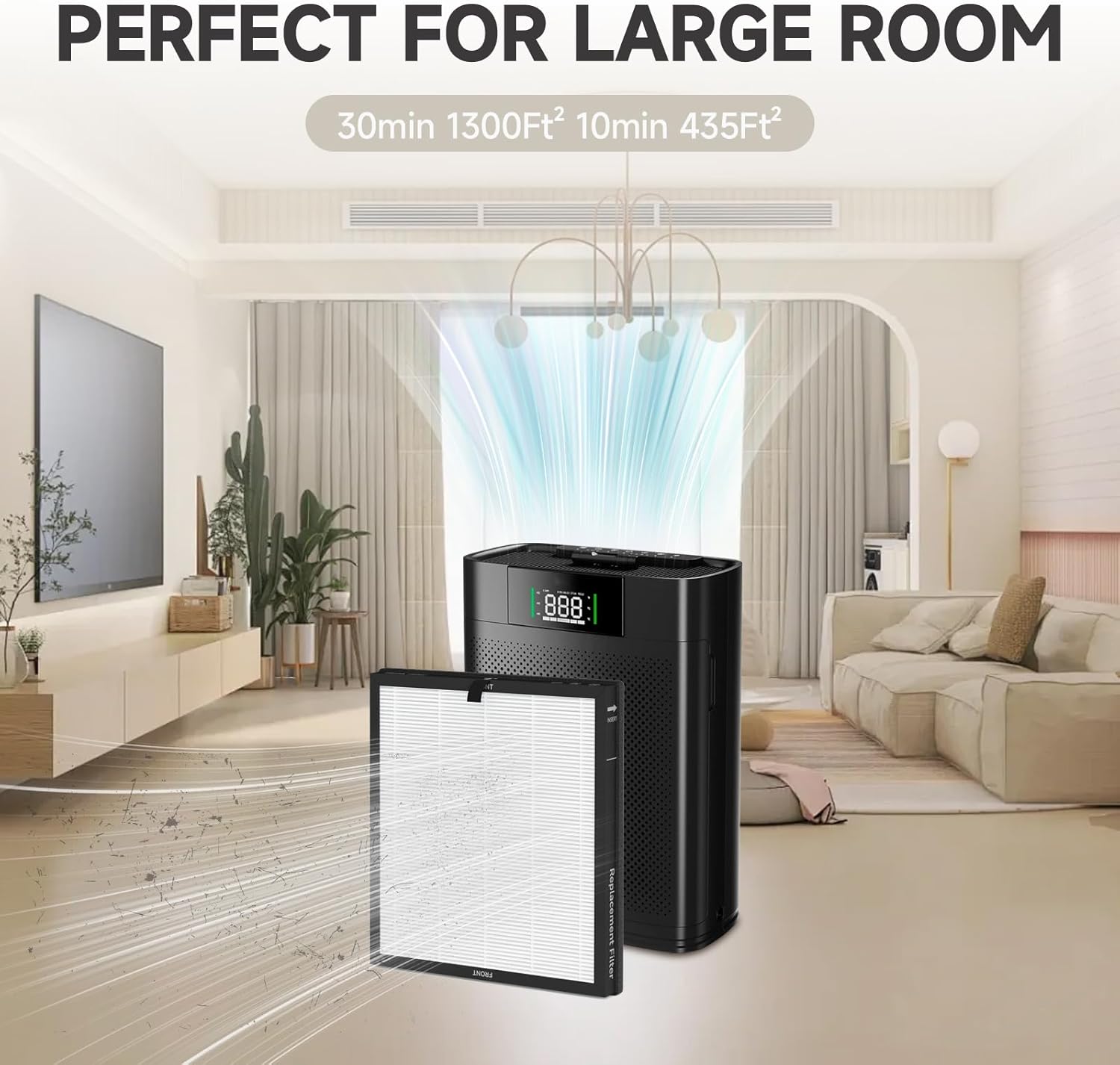 فلتر بديل AP2301 متوافق مع منقي الهواء ايرتوك AP2301، اصدار محسن، عبوة من 4 قطع (مع 10 قطع اضافية من وسائد اروما) 7 فلتر بديل AP2301 متوافق مع منقي الهواء ايرتوك AP2301، اصدار محسن، عبوة من 4 قطع (مع 10 قطع اضافية من وسائد اروما) - الصورة 7