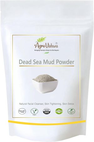 Agrovishwa 100% Natural Dead Sea Mud Powder For Face, Body & Hair powder - 100g