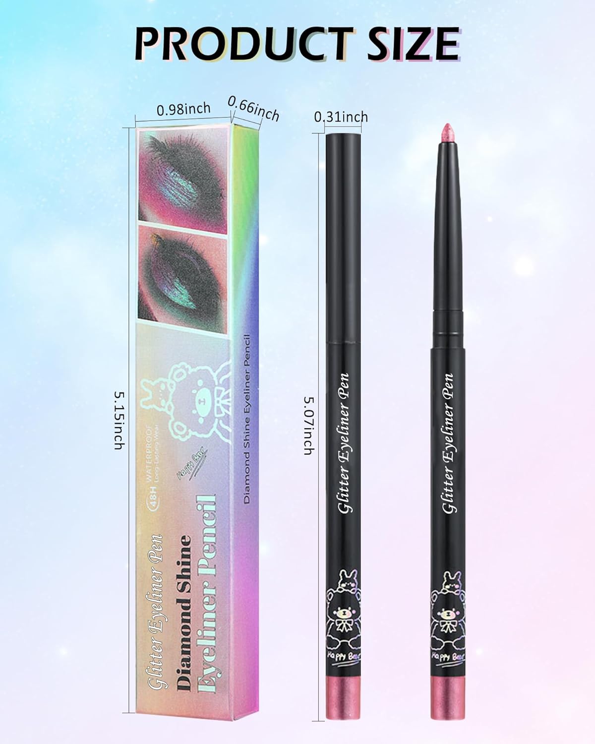 Chameleon Glitter Eyeliner Gel Pencil,Metallic Shimmer Blue Green Gel Eyeliner Pen,Longlasting Waterproof Eye Liner Eyeshadow Cream Stick for Women Eye Makeup,delineador de ojos contra el agua-05# 7 Chameleon Glitter Eyeliner Gel Pencil,Metallic Shimmer Blue Green Gel Eyeliner Pen,Longlasting Waterproof Eye Liner Eyeshadow Cream Stick for Women Eye Makeup,delineador de ojos contra el agua-05# - الصورة 7