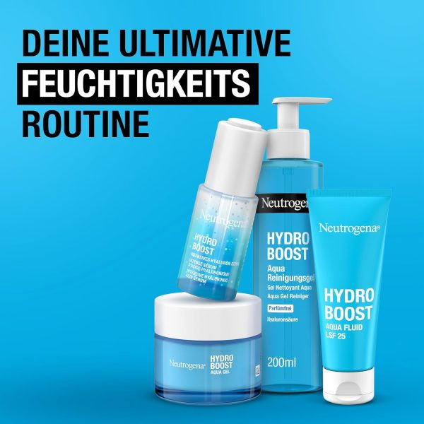 ⁦Neutrogena Hydro Boost Face Cream Aqua Gel with Hyaluronic Oil Free for Normal and Combination Skin 50 ml.⁩ - الصورة ⁦7⁩