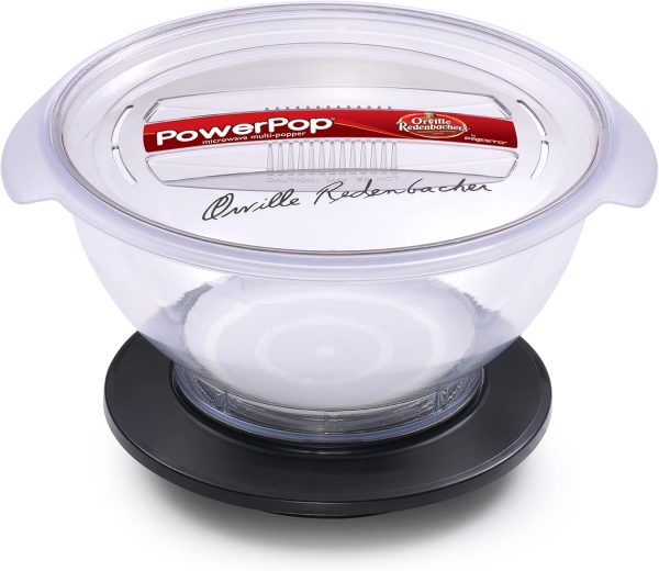 ⁦Presto 04830 PowerPop Microwave Multi-Popper, Black⁩ - الصورة ⁦2⁩