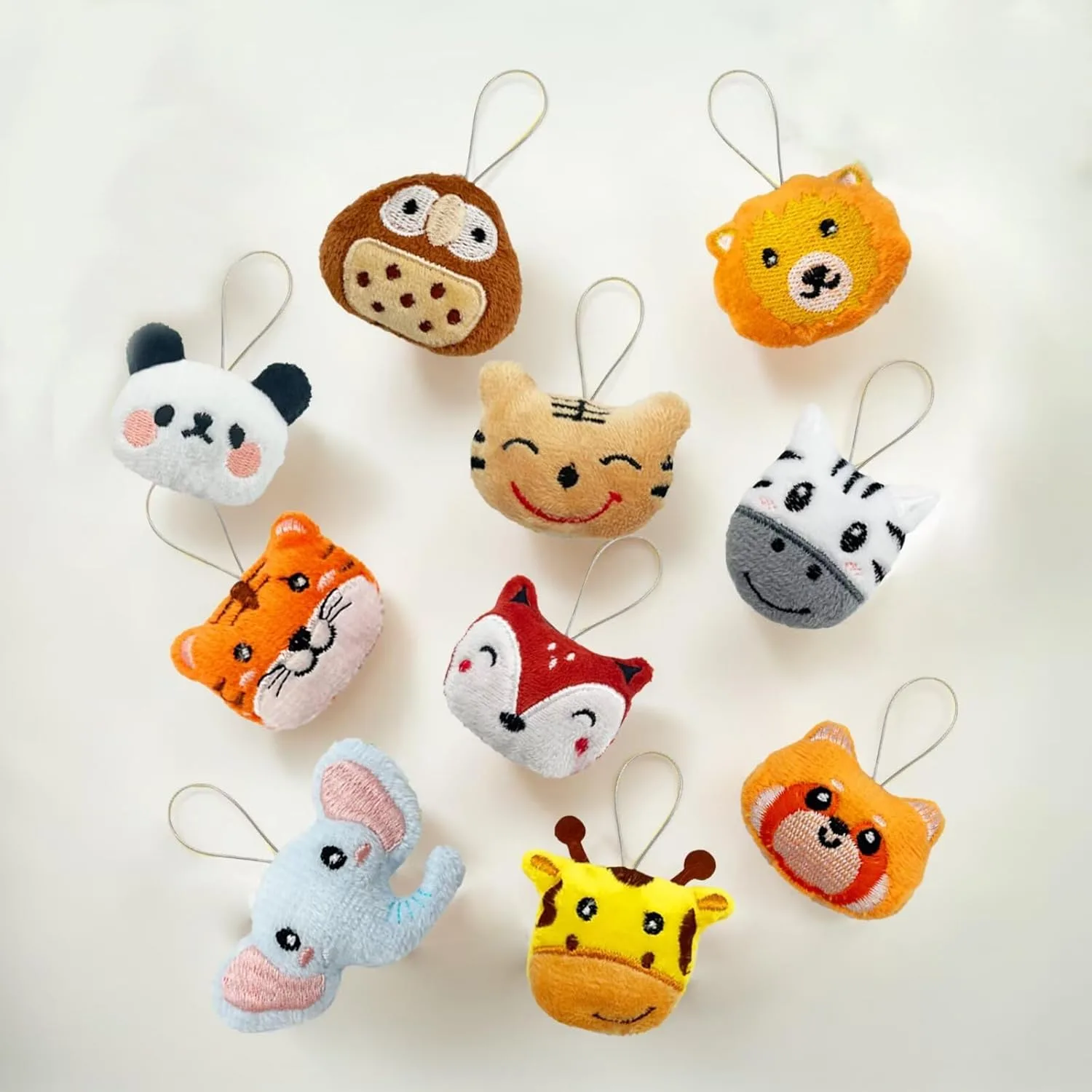 10 PCS Mini Jungle Animal Plush Keychain Set Small Animal Plush Keychain for Wedding Bridal Guest Gifts 10 Styles 7 10 PCS Mini Jungle Animal Plush Keychain Set Small Animal Plush Keychain for Wedding Bridal Guest Gifts 10 Styles