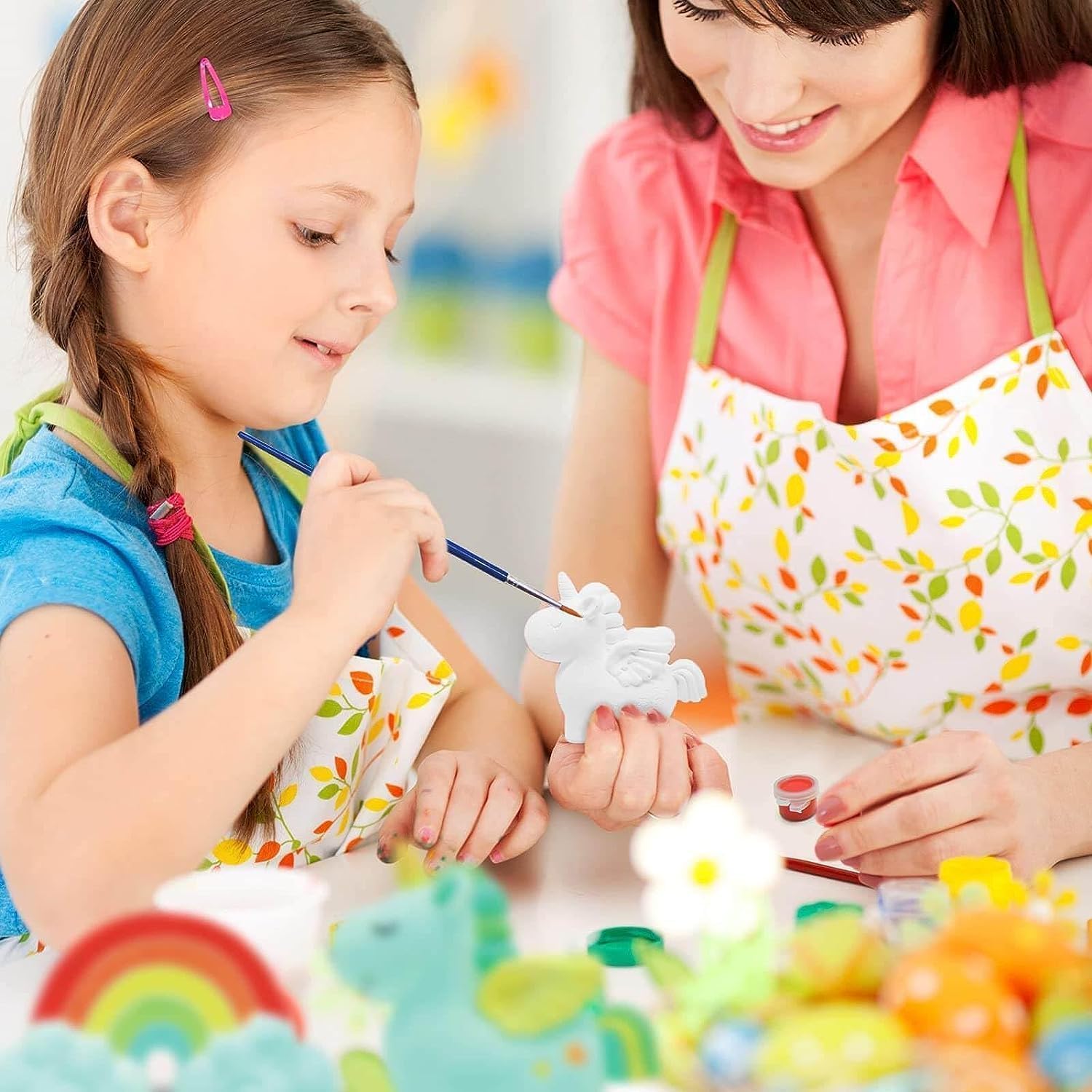 Aputue Painting Kits for Kids Crafts, Safe and Non-toxic Plaster Painting Set with Scraper, Crafts and Arts Set with Plaster Mold and Paint, Ceramic Painting Kit for Kids, Girls, Boys 5 Aputue Painting Kits for Kids Crafts, Safe and Non-toxic Plaster Painting Set with Scraper, Crafts and Arts Set with Plaster Mold and Paint, Ceramic Painting Kit for Kids, Girls, Boys - الصورة 5