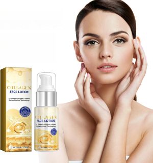 HONPOLO Collagen Face Lotion - Moisturizing, Nourishing & Firming Skin Care for Anti-Wrinkle & Anti-Aging, Intensive Facial Care, Cleansing and Pore Refining, Compact and Travel-Friendly - 30ml