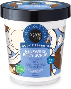 Organic Shop Body Desserts Renewing Body Scrub Coconut Bite, 450 ml