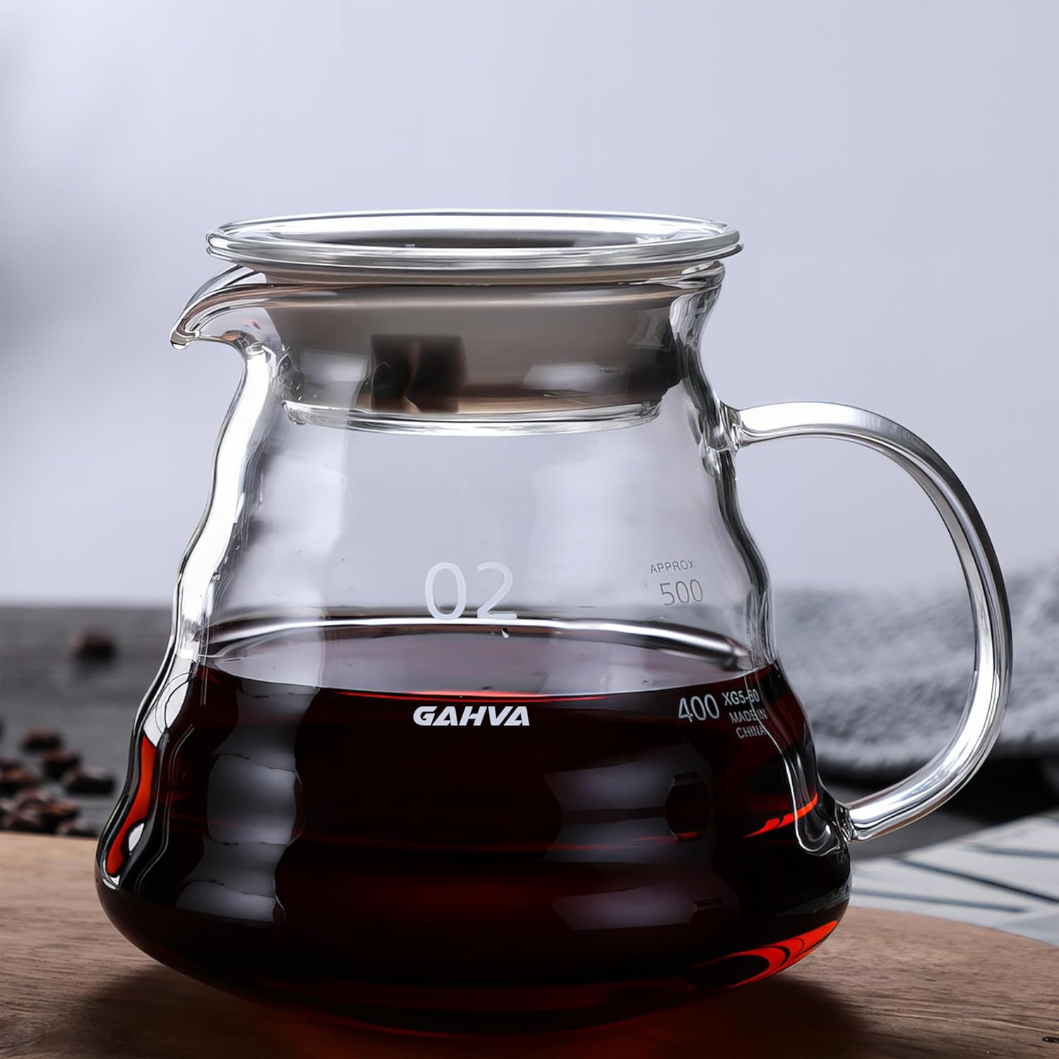 GAHVA V60 02 Coffee Set Drip Coffee Maker Funnel Coffee Holder with Filters 2 GAHVA V60 02 Coffee Set Drip Coffee Maker Funnel Coffee Holder with Filters - الصورة 2