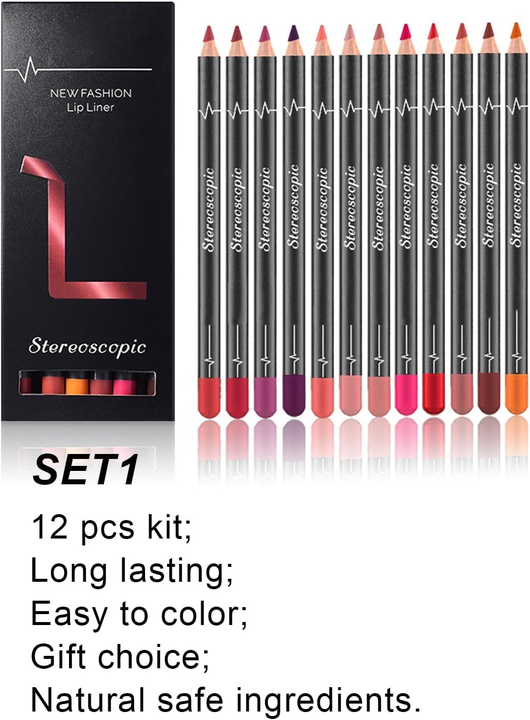 Xiquzal Matte Lip Liner Pencil Set, 12pcs Ultra Long Lasting Nude Matte Lip Liner, Waterproof Long Lasting Matte Lip Pencil, for Women Lipstick Pencil Lifter Gifts, Professional Lip Makeup Pencil (02) 3 Xiquzal Matte Lip Liner Pencil Set, 12pcs Ultra Long Lasting Nude Matte Lip Liner, Waterproof Long Lasting Matte Lip Pencil, for Women Lipstick Pencil Lifter Gifts, Professional Lip Makeup Pencil (02) - الصورة 3