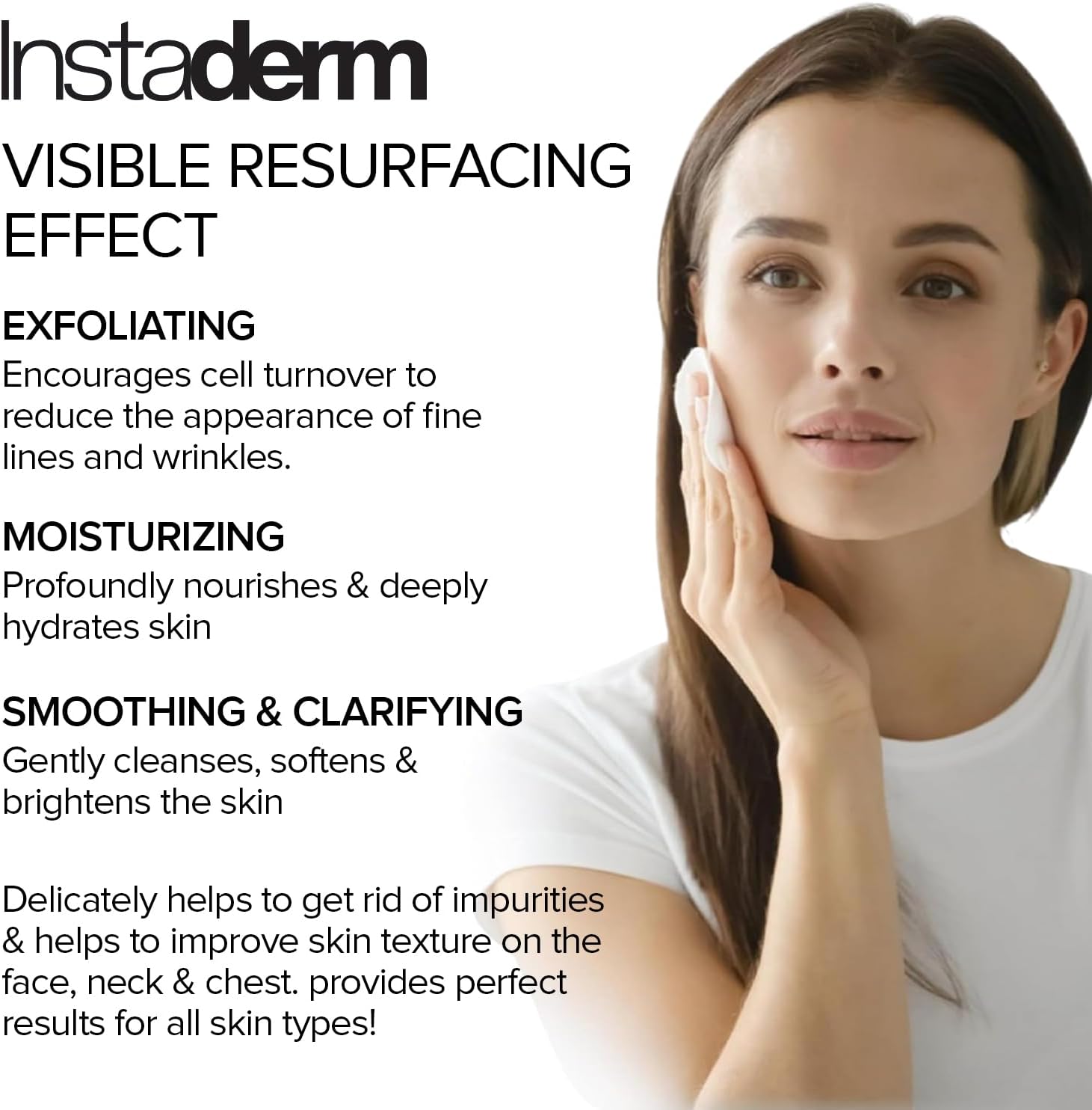 Instaderm Brightening Exfoliating Peel Pads- Fades & Exfoliates Away Stubborn Dark Spots, Sunspots, Age Spots, Acne Scars & Freckles. Reverse Years of Damage Skin for Face & Body. 5 Instaderm Brightening Exfoliating Peel Pads- Fades & Exfoliates Away Stubborn Dark Spots, Sunspots, Age Spots, Acne Scars & Freckles. Reverse Years of Damage Skin for Face & Body. - الصورة 5