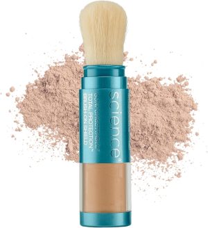 Colorescience Brush-On Sunscreen Mineral Powder for Sensitive Skin, Tan