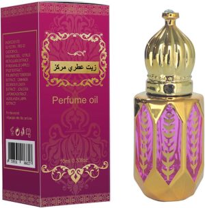 Arabian Roll-On Perfume Oil for Women - Long-Lasting Floral Fragrance with Rose, Apple, and Ambergris Notes - 18-25% Concentration - Elegant Scent for Daily Wear & Special Occasions (10ml)