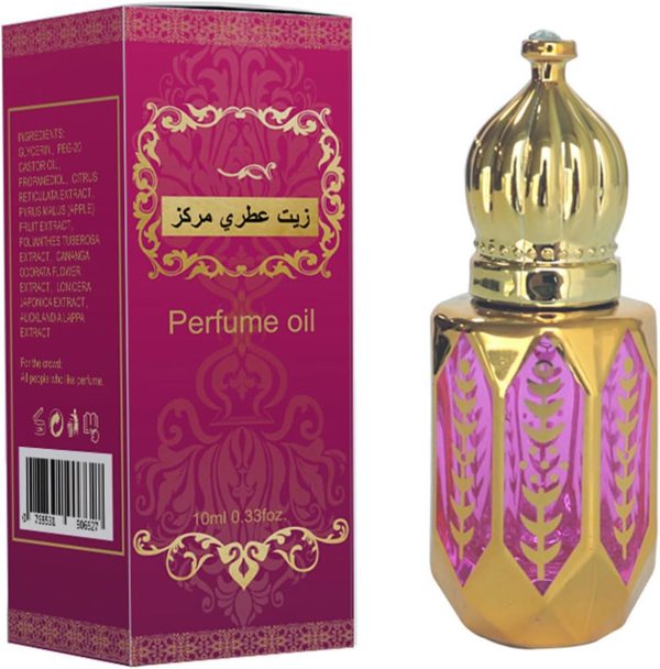 Arabian Roll-On Perfume Oil for Women - Long-Lasting Floral Fragrance with Rose, Apple, and Ambergris Notes - 18-25% Concentration - Elegant Scent for Daily Wear & Special Occasions (10ml)