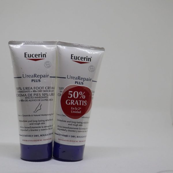 ⁦Eucerin Urea Repair Plus 10% Urea Foot Cream, 2 x 100 ml.⁩ - الصورة ⁦7⁩