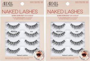 Ardell Strip Lashes Naked Lashes #424, 4 Pairs x 2-Pack