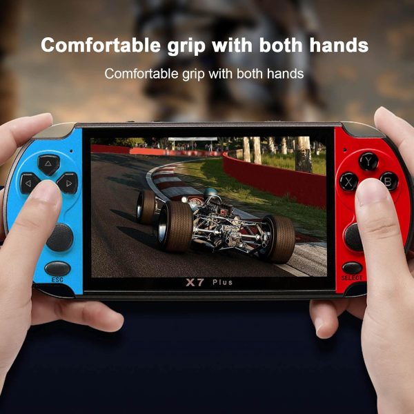 ⁦Morelian 5.1inch X7 Plus Video Game Console Handheld Game Players Double Rocker 8GB Memory Built in 1000 Games MP5 Game Controller⁩ - الصورة ⁦2⁩