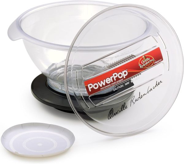 ⁦Presto 04830 PowerPop Microwave Multi-Popper, Black⁩ - الصورة ⁦3⁩