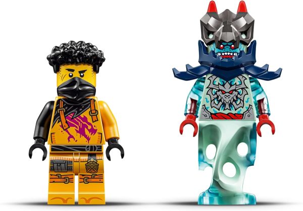 ⁦LEGO NINJAGO Arin’s Spinjitzu Battle Mech Toy - Mix & Match Posable Figure, Baby Riyu Dragon & 2 Ninja Minifigures - Gift for 7+ Boys & Dragons Rising Fans - 71839⁩ - الصورة ⁦5⁩