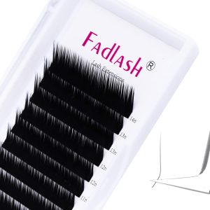 FADLASH Eyelash Extensions L Curl 0.10 Mix Tray 8-14mm Classic Lash Extensions Individual Lashes Silk Eyelash Extension Supplies (0.10-L, 8-14mm Mixed)