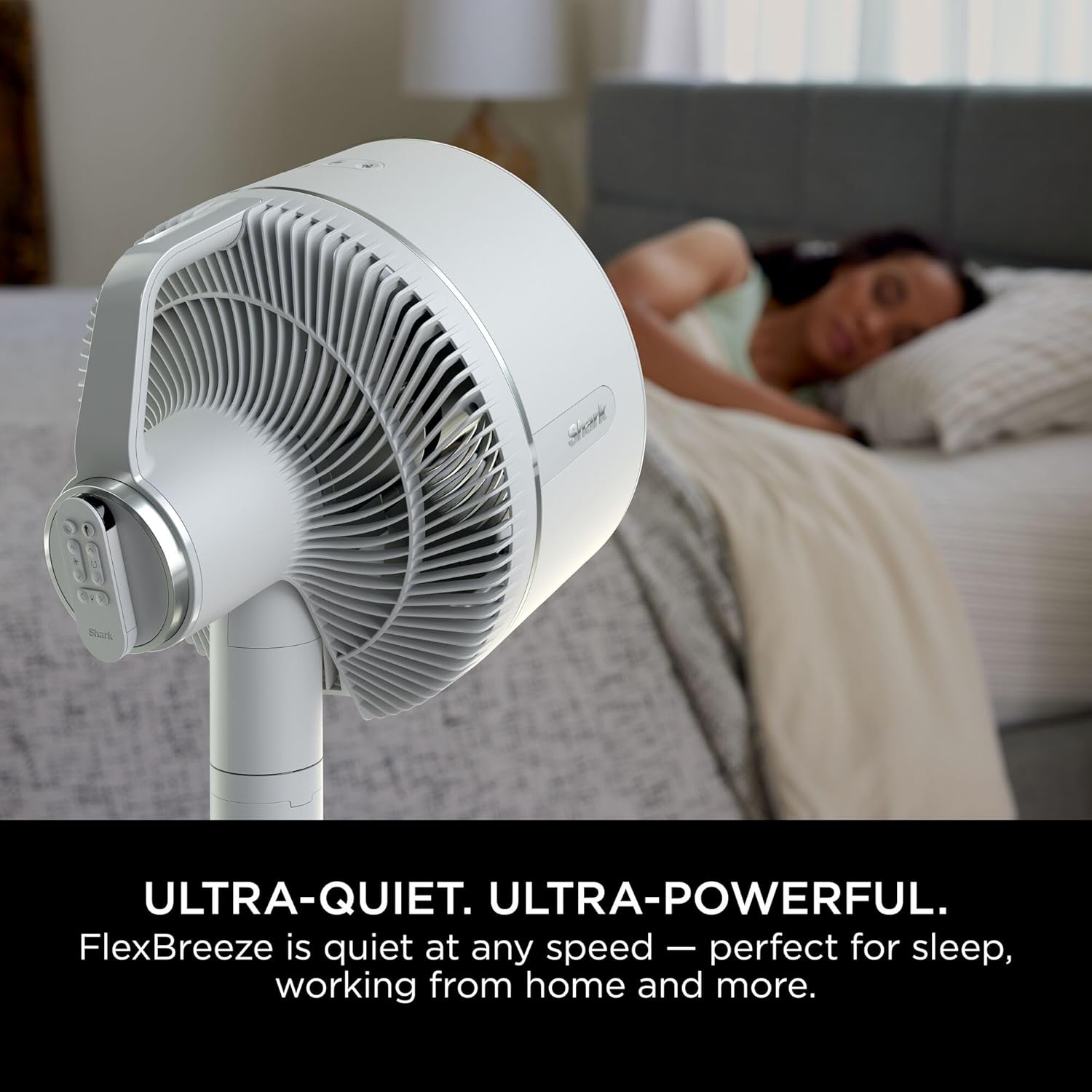 Shark FlexBreeze High-Velocity Fan, Hybrid Corded & Cordless Portable Cooling Fan, Indoor & Outdoor, with Remote Control, Adjustable Tilt, UV & Water-Resistant, White FA220ME, 5 Years Warranty 11 Shark FlexBreeze High-Velocity Fan, Hybrid Corded & Cordless Portable Cooling Fan, Indoor & Outdoor, with Remote Control, Adjustable Tilt, UV & Water-Resistant, White FA220ME, 5 Years Warranty - الصورة 11